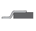 National Guard Products 122NBR 24" Bronze Perimeter Seal with Neoprene insert
