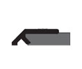 National Guard Products 133NA 36" Perimeter Seal - Clear Anodized Aluminum with Sponge Neoprene Insert