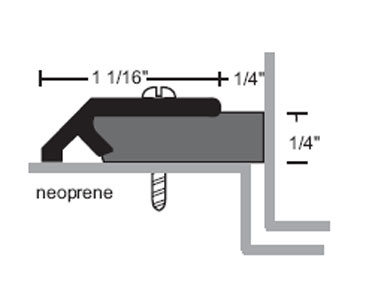 National Guard Products 133NA 54" Perimeter Seal - Clear Anodized ...