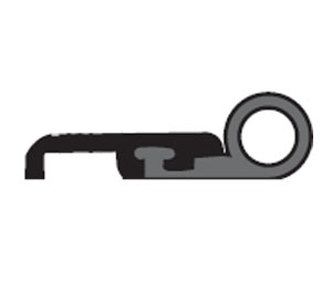 National Guard Products 137SASET 78 Clear Anodized Aluminum 78" Length Smoke-Rated Astragal Seal Set with Silicone Insert