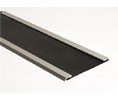 National Guard Products 14RDKB 1-3/4" 34 Dark Bronze Anodized Aluminum 34" Length Door Bottom Seal with Reinforced Neoprene Insert - 1-3/4" wide