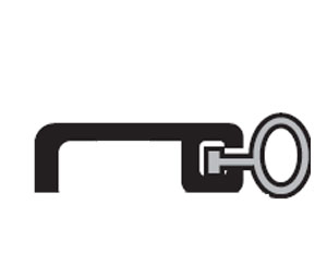 National Guard Products 152VA 54" Perimeter Seal - Clear Anodized Finish Aluminum with Vinyl Insert