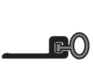 National Guard Products 155S 42" Perimeter Seal - Mill Finish Aluminum with Silicone Insert