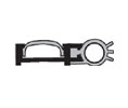 National Guard Products 191VDKB 24" Concealed Fastener Seal - Dark Bronze Anodized Aluminum with Vinyl Insert