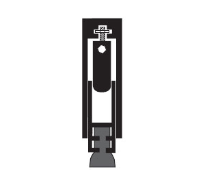 National Guard Products 222SA 20" Clear Anodized Aluminum Automatic Door Bottom with Silicone insert - Surface Mount
