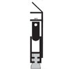National Guard Products 229NBR 46" Satin Finish Bronze Automatic Door Bottom with Neoprene insert - Surface Mount