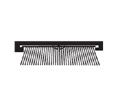 National Guard Products 254P 36" Mill Finish Aluminum Door Shoe with Polypropylene Pile insert