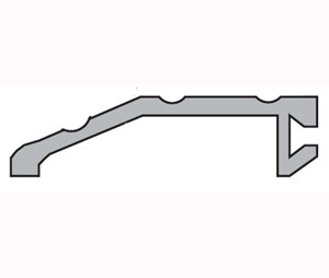 National Guard Products 321DKB 80" Dark Bronze Anodized Aluminum Half-Saddle Threshold