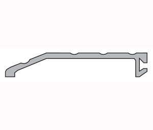 National Guard Products 322 36" Mill Finish Aluminum Half-Saddle Threshold