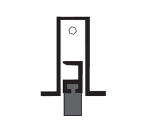 National Guard Products 335S 48" Mill Finish Aluminum Automatic Door Bottom with Silicone insert - Mortise Mount