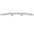 National Guard Products 413BR 24" Satin Bronze 1/4" Saddle Threshold