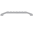 National Guard Products 424BR-722 24" Dark Oxidized Oil Rubbed Bronze 1/2" Saddle Threshold