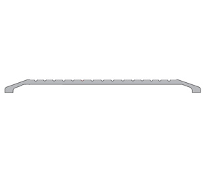 National Guard Products 427BR 72" Satin Bronze 1/2" Saddle Threshold