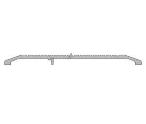 National Guard Products 428BR 96" Satin Bronze 1/2" Saddle Threshold