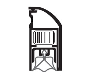 National Guard Products 4440SDKB 36" Dark Bronze Anodized Aluminum Dual Actuated Automatic Door Bottom with Silicone insert - Surface Mount