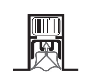 National Guard Products 4447S 36" Mill Finish Aluminum Dual Actuated Automatic Door Bottom with Silicone insert - Mortise Mount