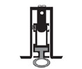 National Guard Products 522N 24" Mill Finish Aluminum Automatic Door Bottom with Neoprene insert - Heavy Duty - Mortise Mount