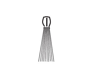 National Guard Products B606_ 12" Replacement Nylon Brush