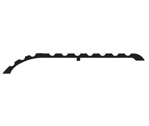 National Guard Products 655 36" Mill Finish Aluminum Offset Threshold