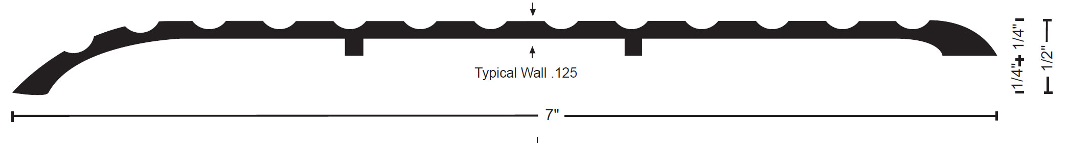 National Guard Products 659 36" Mill Finish Aluminum Offset Threshold