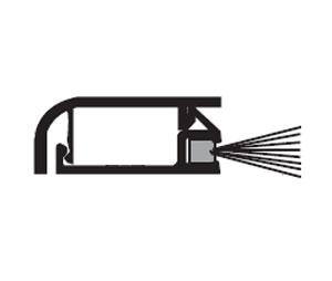 National Guard Products 675DKB 36" Concealed Fastener Seal - Dark Bronze Anodized Aluminum with Nylon Brush Insert