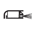 National Guard Products 675A 36" Concealed Fastener Seal - Clear Anodized Aluminum with Nylon Brush Insert