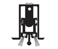 National Guard Products 683 24" Mill Finish Aluminum Automatic Door Bottom with Nylon Brush insert - Heavy Duty - Mortise Mount