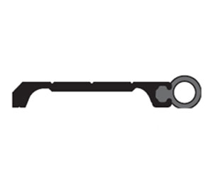 National Guard Products 700ES 66" Perimeter Seal - Mill Finish Aluminum with Silicone Insert