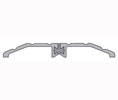 National Guard Products 8424-POL 24" Polished Aluminum Thermal Break Saddle Threshold