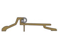 National Guard Products 895NBR-721 40" Polished Bronze Interlocking Threshold - Neoprene Insert