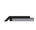 National Guard Products 9001DKB 24" Perimeter Seal - Dark Bronze Anodized Aluminum with Silicone Plus Insert