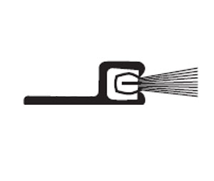 National Guard Products 9605ASET 80" Allseal® Gasketing Set with Nylon Plus Brush insert - Clear Anodized Aluminum