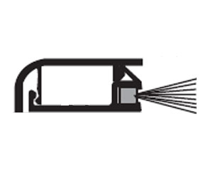 National Guard Products 9675B 28" Allseal® Gasketing with Nylon Plus Brush insert - Gold Anodized Aluminum