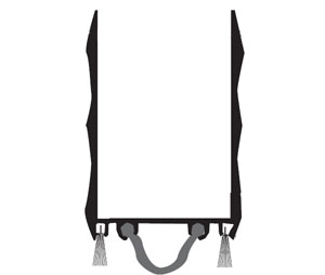 National Guard Products 99NWHDKB 36" Dark Bronze Anodized Aluminum Extended Door Shoe with Neoprene & Nylon Brush insert