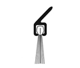 NGP C690DKB Nylon Brush Seal with EPDM Rubber Insert, Dark Bronze with Black Brush