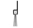 NGP C698DKB Nylon Brush Seal with EPDM Rubber Insert, Dark Bronze with Black Brush