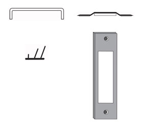 National Guard Products 9945x9400x5075Bx9275 36" gap solution set for 45 Minute Fire Door