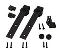National Guard Products SL-BLFT1-6 6 Flat Track Kit Top Mount Hanger - Black