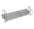 National Guard T3X813FC-24" Mill Finish Aluminum Type3 813FC Floor Closer Threshold - Offset Hung