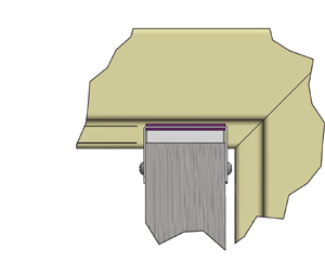 National Guard Products 9990 36" Gap Solution for Excessive Fire Door Top Clearance — 90 Minute