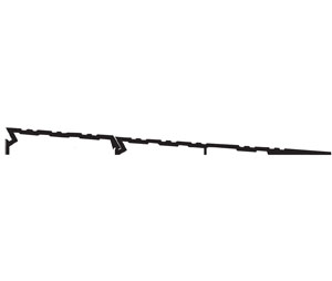 National Guard Products R75 80" Mill Finish Aluminum Interlocking Ramp Threshold