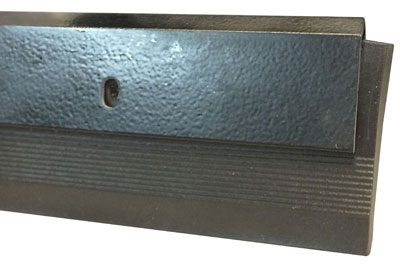 Dark Bronze Anodized Aluminum Door Sweep with Vinyl insert