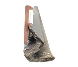 National Guard Products 184QA 32" Perimeter Seal - Clear Anodized Aluminum with Q-Lon Insert