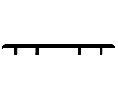 National Guard Products 404DKB 36" Dark Bronze Aluminum Carpet Divider Threshold