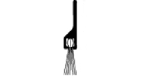 National Guard Products 600DKB 36" Dark Bronze Nylon Brush Door Sweep