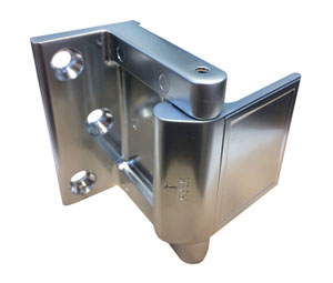 National Guard Products SDG-26D Satin Chrome US26D Security Door Guard - 2-3/16"H - Screw Mount