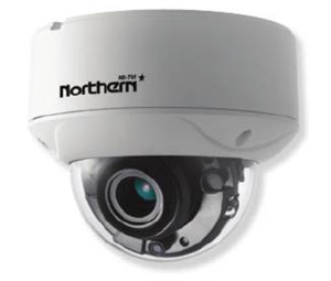 Northern NTH-TVID212IR2 HD-TVI / 960H Full HD 1080p Varifocal 120' Indoor Dome Camera