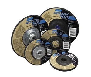 Norton 547-66252917880 Type 27 NorZon Plus Depressed Center Grinding Wheel - 7" Diam