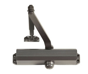 Norton 1601 690 Grade 1 Adjustable Surface Door Closer Regular Double Lever Arm Non-Hold Open, Painted Dark Bronze