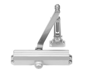 Norton 1601H 689 Grade 1 Adjustable Surface Door Closer Regular Double Lever Arm Friction Hold Open, Painted Aluminum